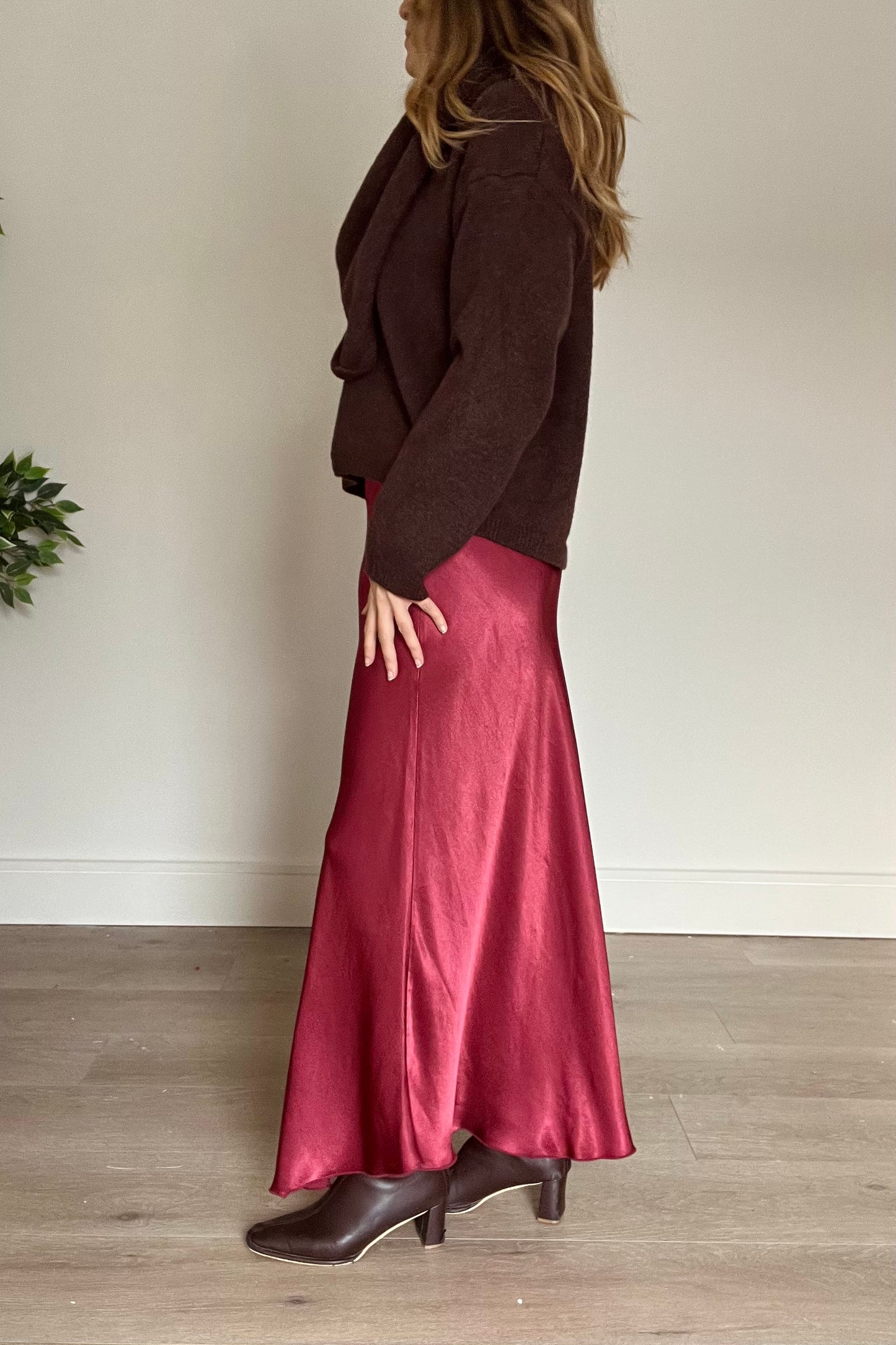 Satin Maxi Skirt