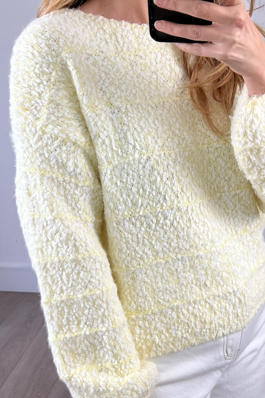 Textured Yellow Jumper