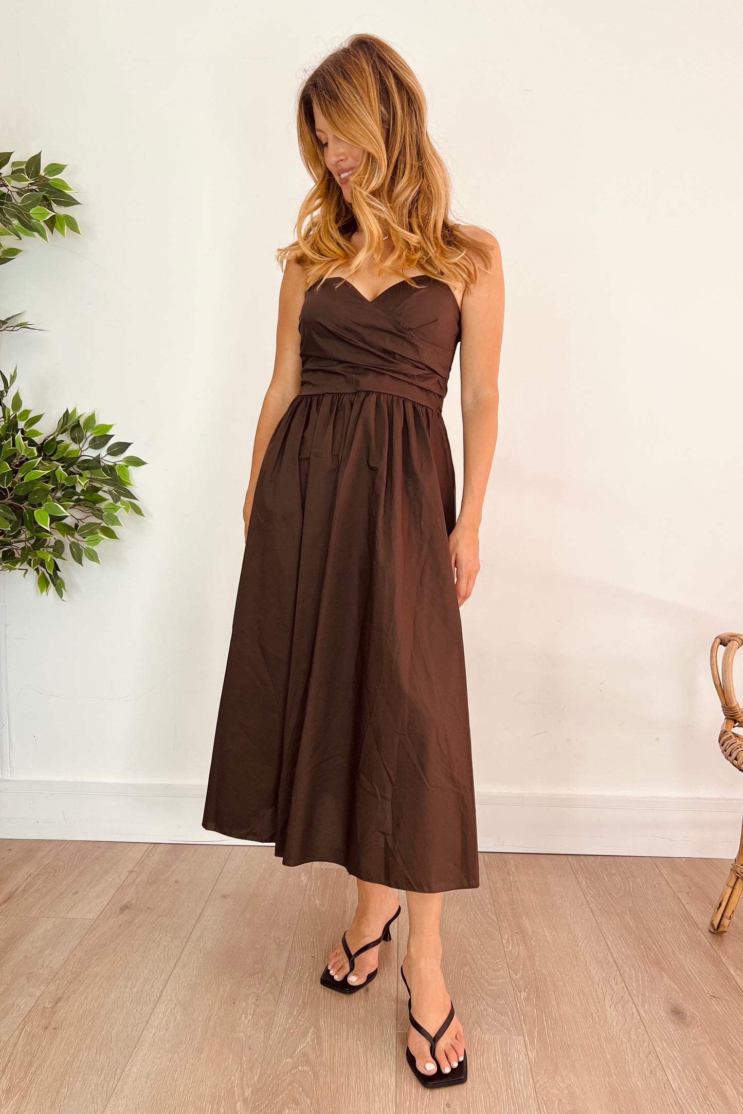 Gathered Bust Detail Dress