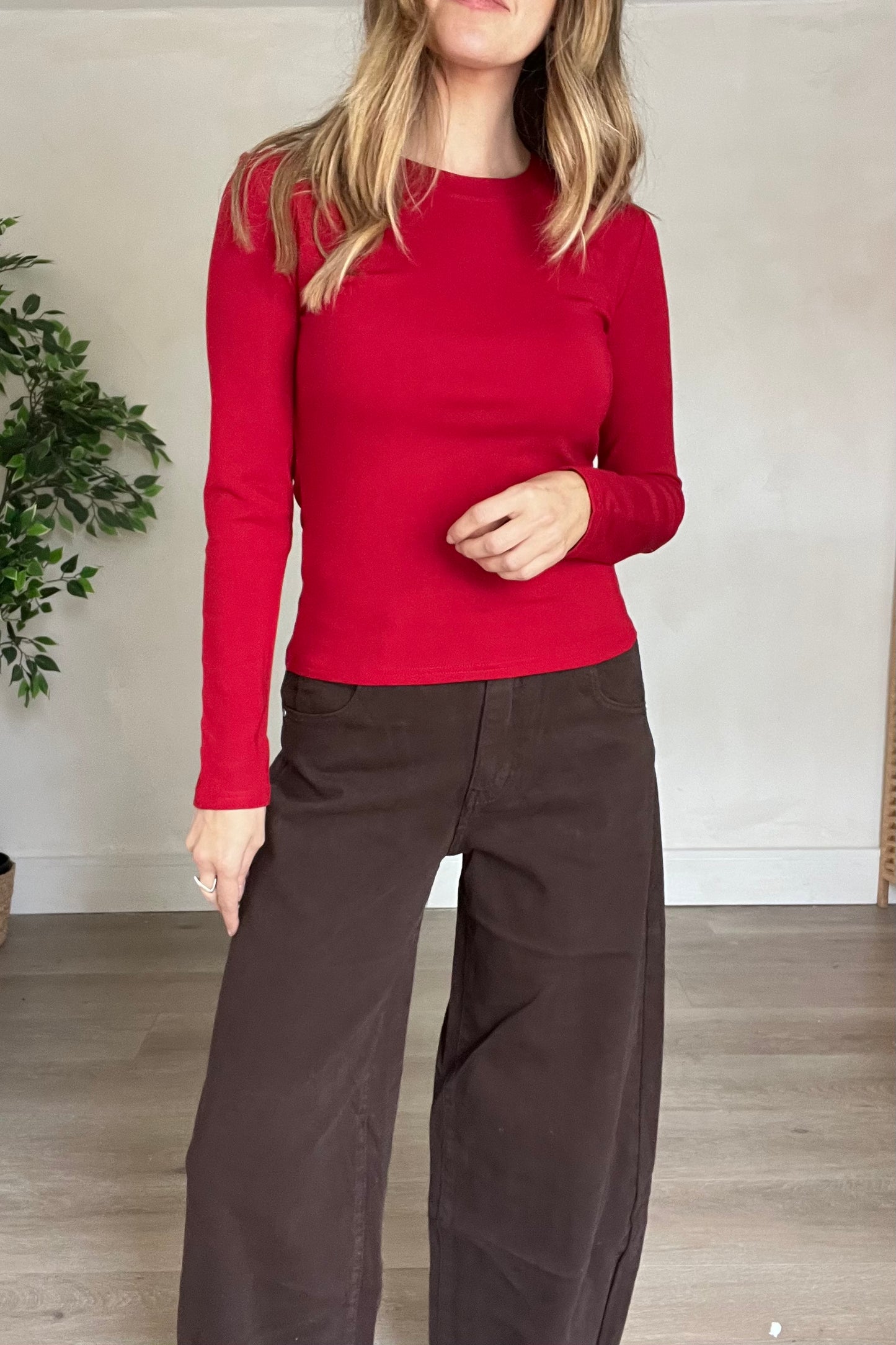Fleece Lined Basic Top