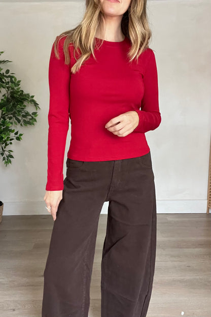 Fleece Lined Basic Top