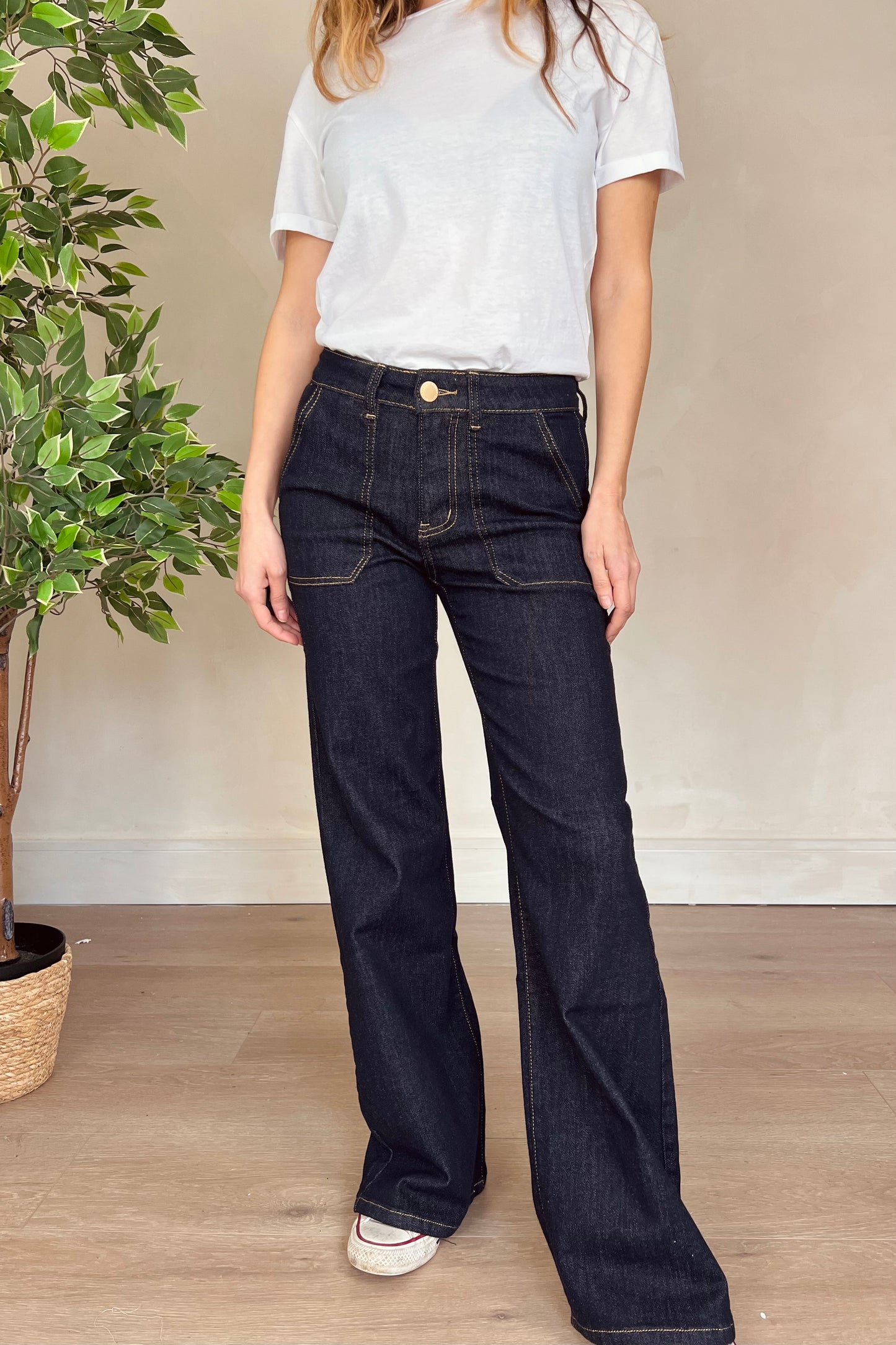 Ultra Dark Wide Leg Toxik Jeans