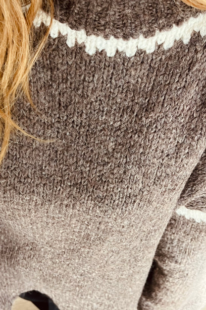 Chunky Knit High Neck Jumper