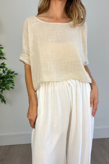 Lightweight Boxy Crop Tee