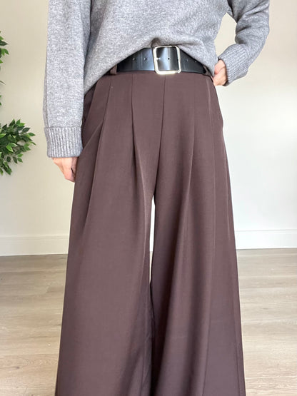 Belted Wide Leg Trousers