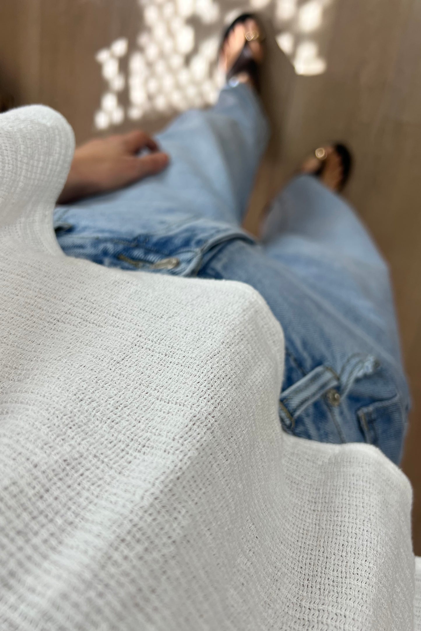 Washed Linen Crop Tee