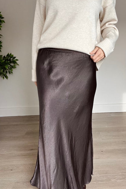 Satin Maxi Skirt