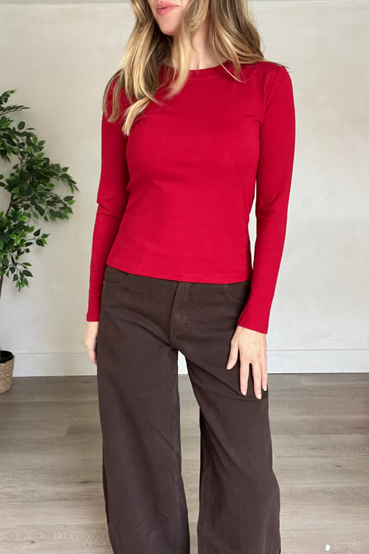 Fleece Lined Basic Top