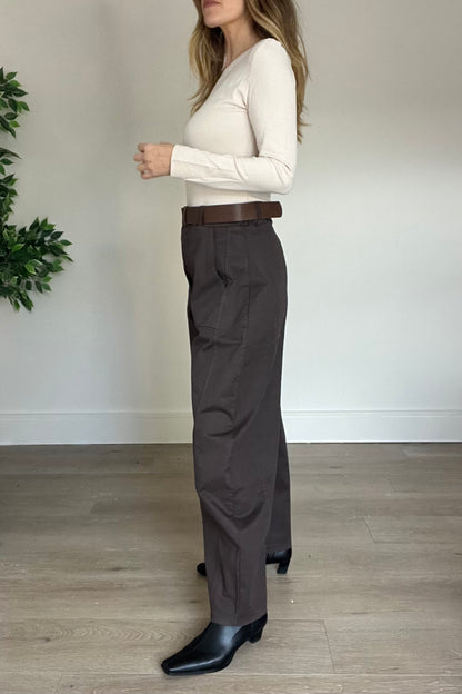 Barrel Cargo Trousers in Camel