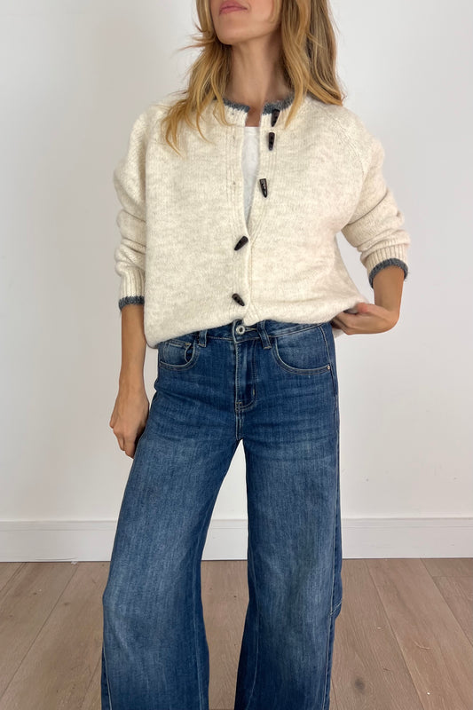 Fluffy Toggle Cardigan