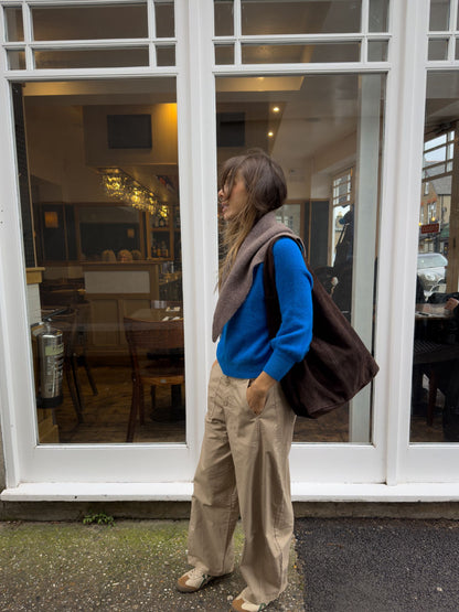 Barrel Cargo Trousers in Camel