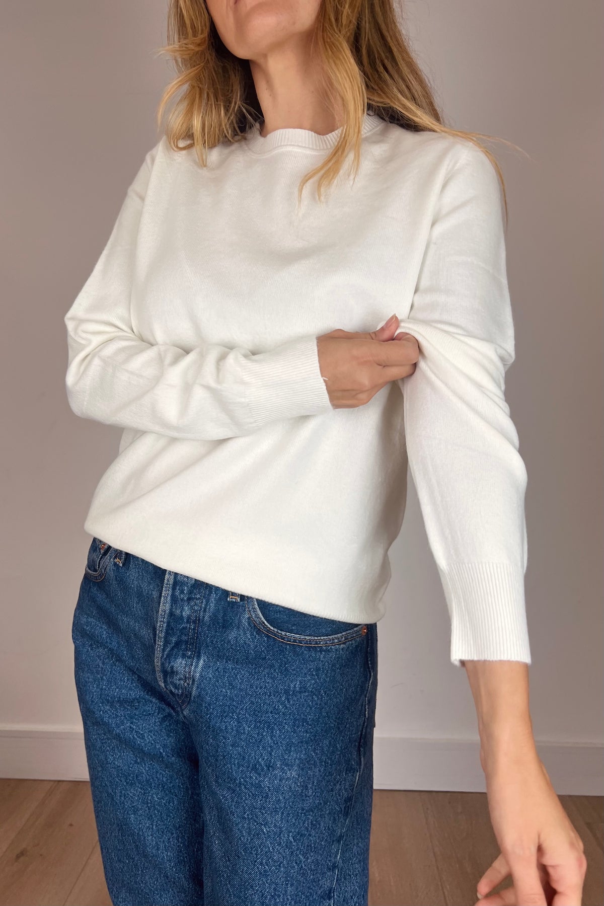 Classic Fine Knit Crew Neck Jumper