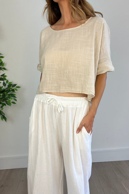 Lightweight Boxy Crop Tee