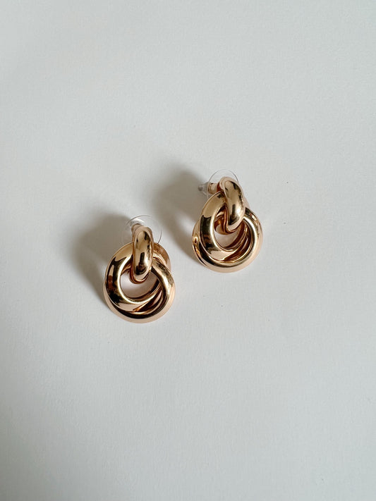 Gold Knot Earrings