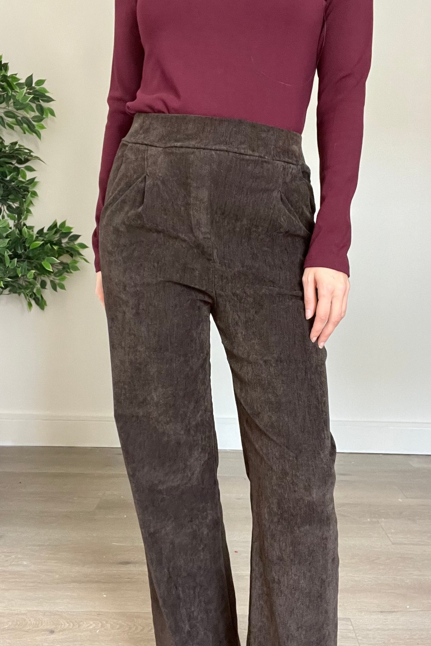 Needle Cord Magic Trousers