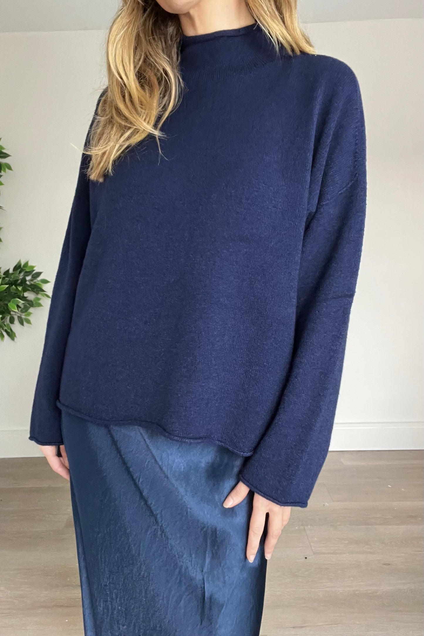 High Neck Luxury Knit Jumper
