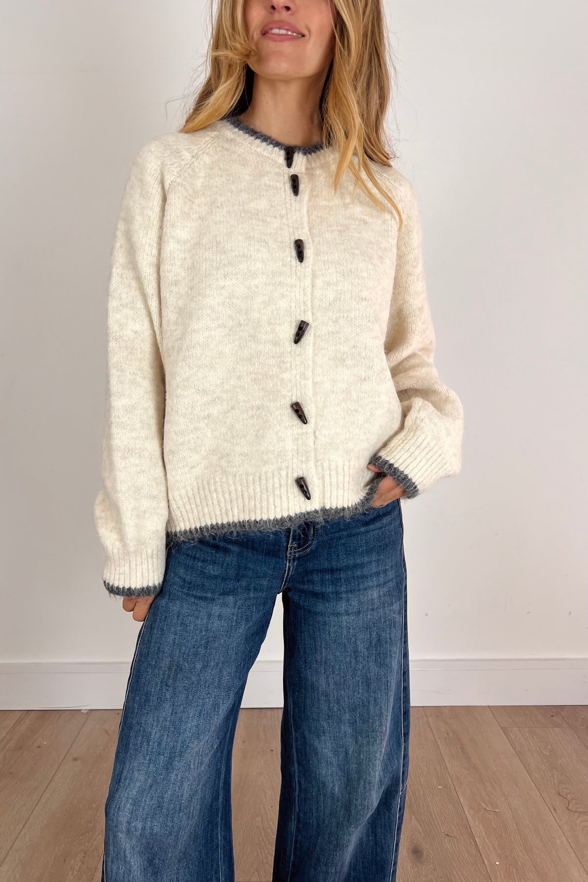 Fluffy Toggle Cardigan