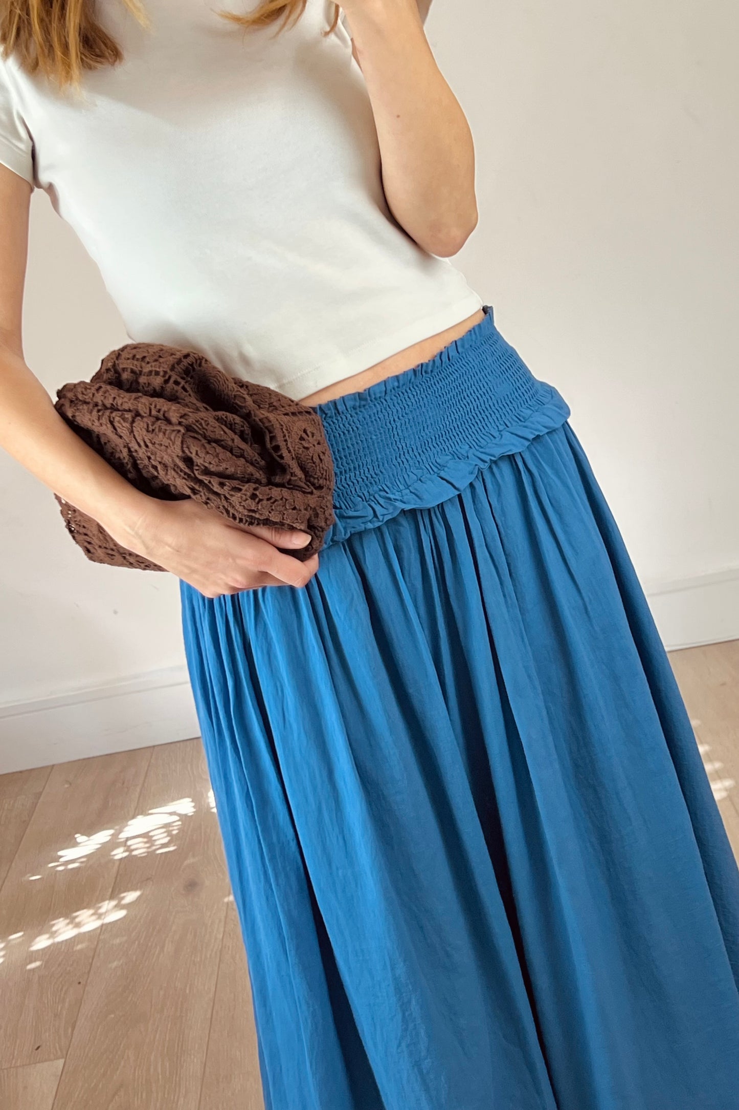 Blue Maxi Skirt