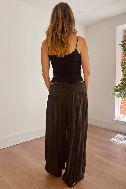 Harem Trousers in Brown