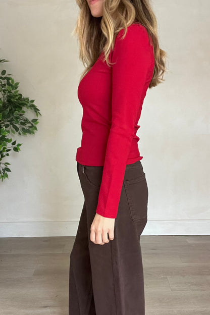 Fleece Lined Basic Top