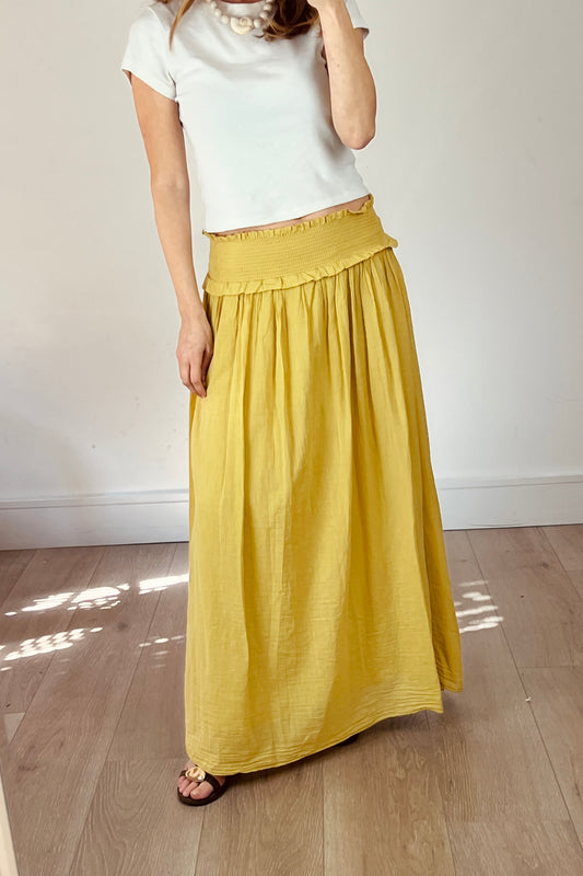 Mustard Maxi Skirt