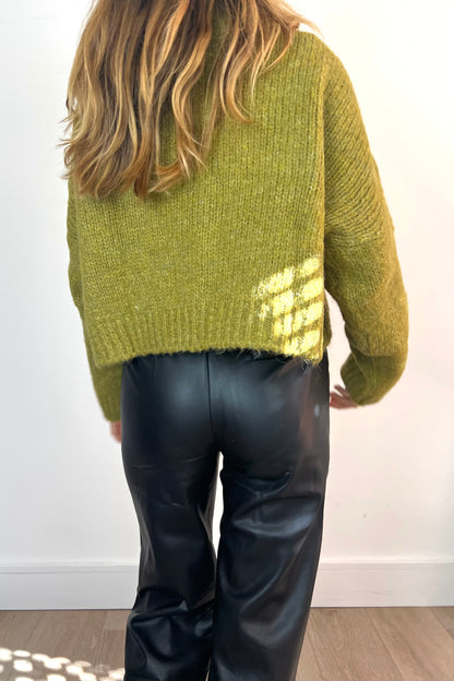 Chunky Knit Crop Cardigan