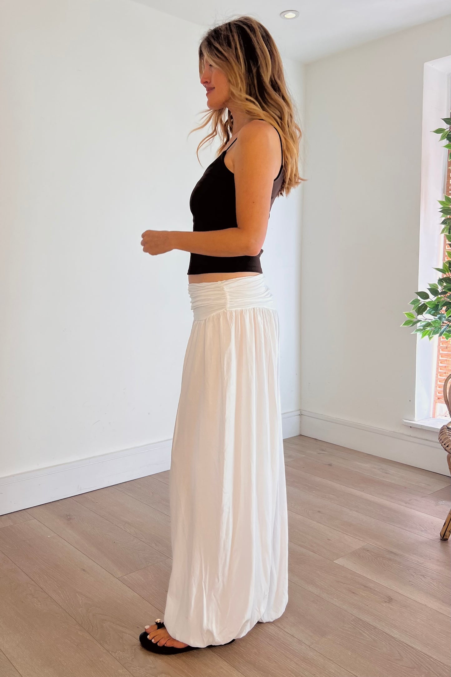 White Harem Trousers