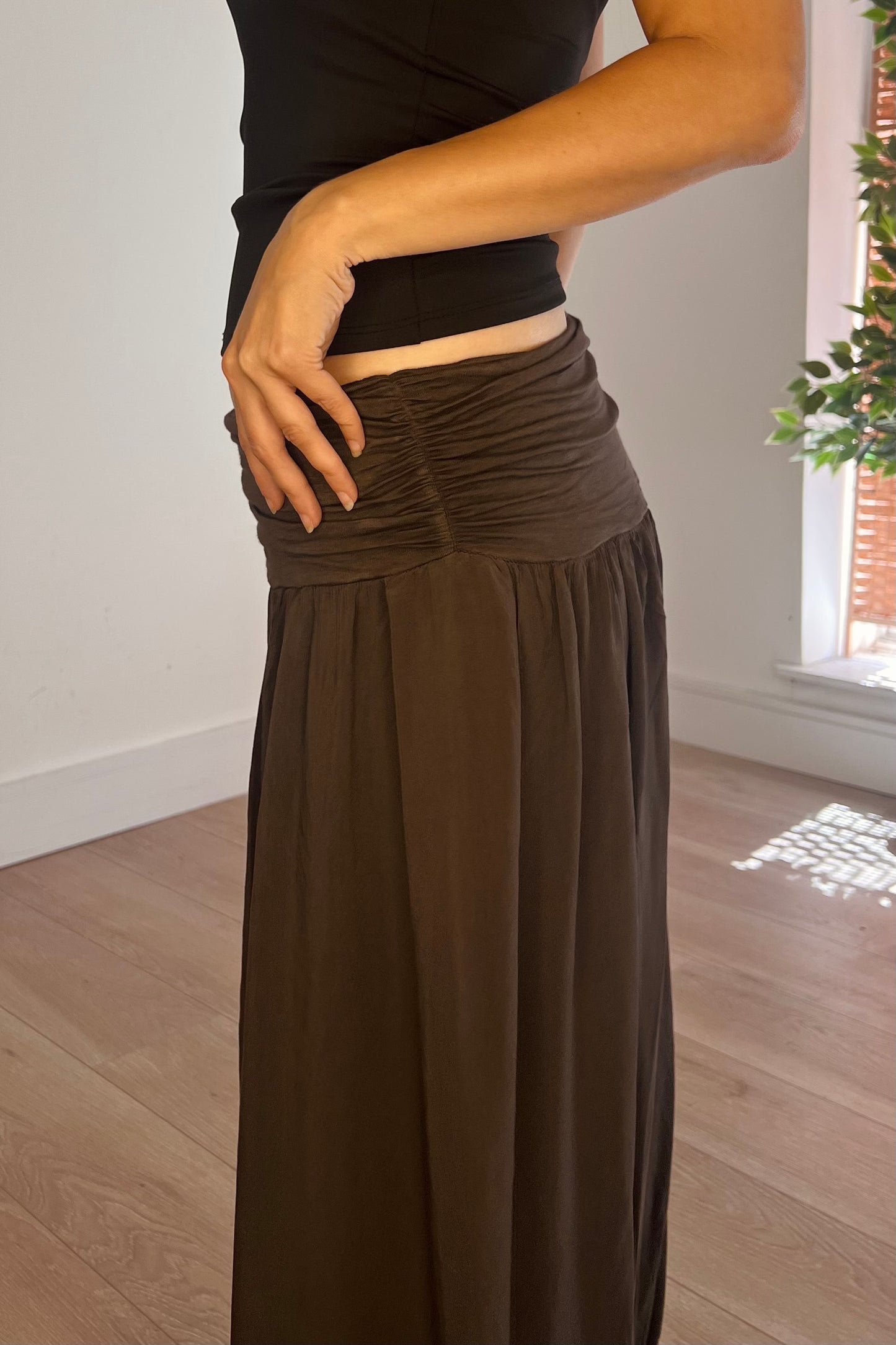 Harem Trousers in Brown