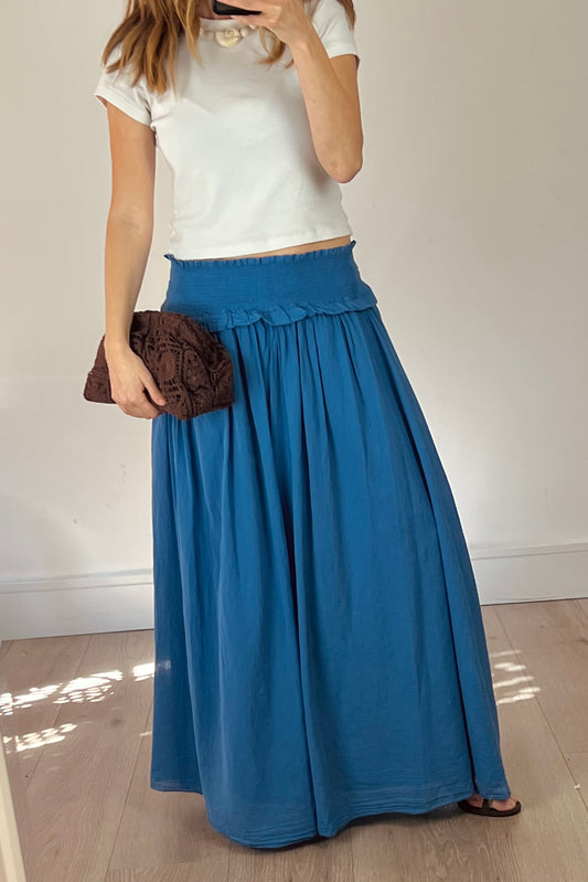 Blue Maxi Skirt