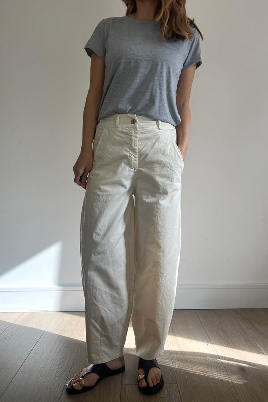 Cream balloon Trousers