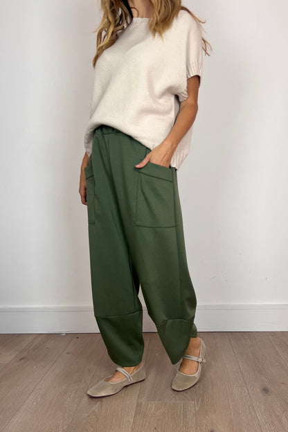 Barrel Shape Scuba Trousers