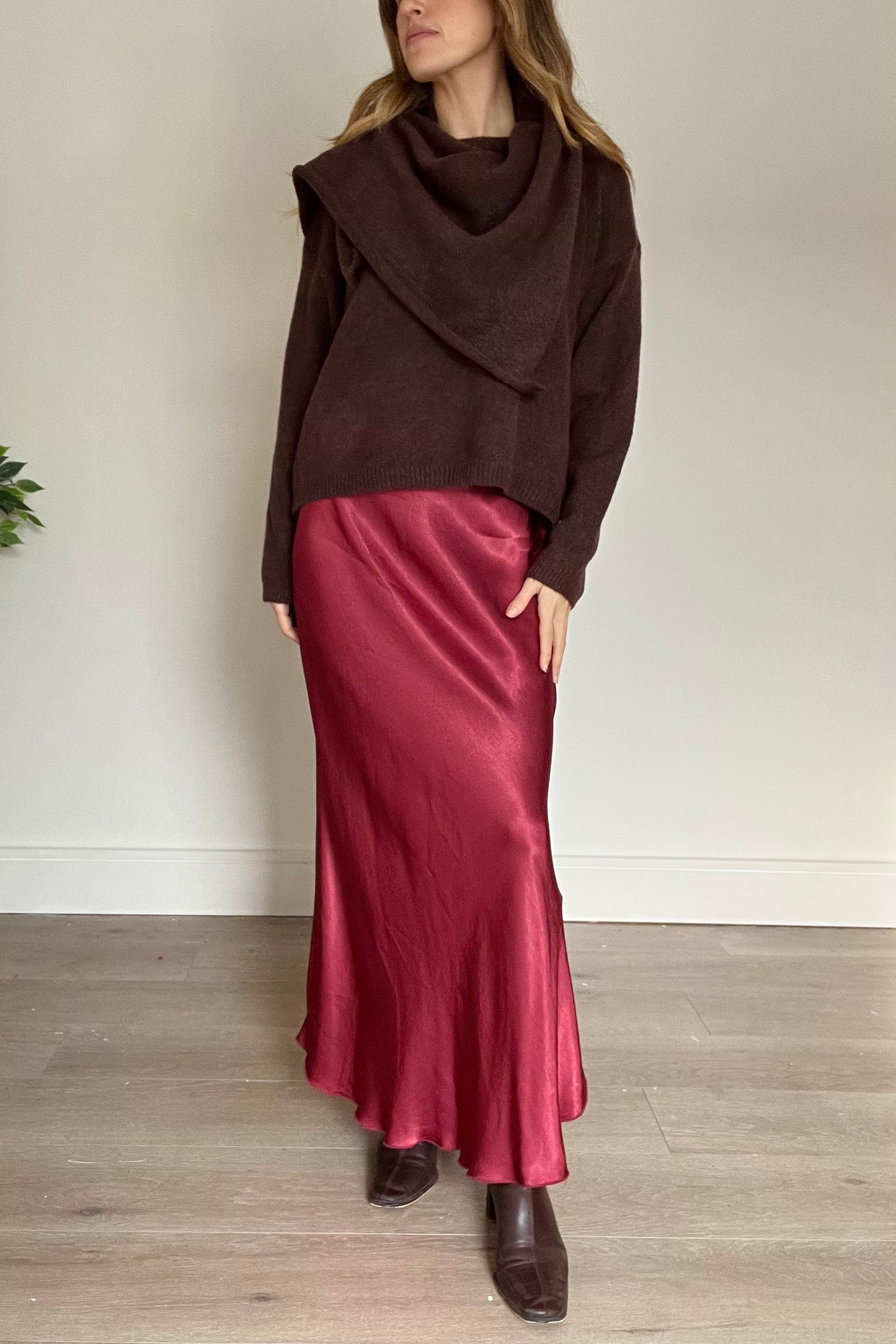 Satin Maxi Skirt