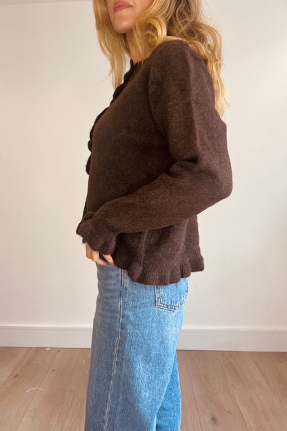 Soft Texture Wavy Edge Cardigan