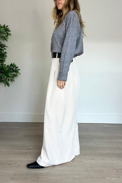Belted Wide Leg Trousers