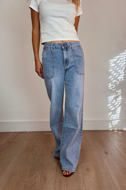 Light Blue Wide Leg Toxik Jeans
