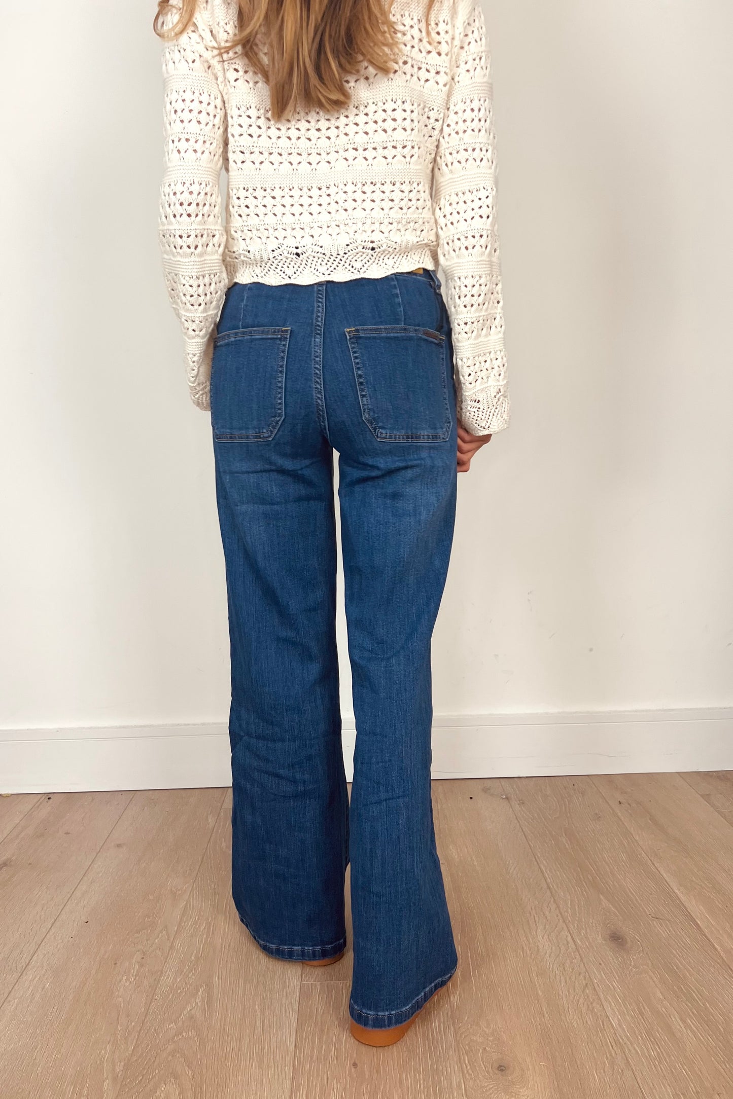 The Wide Leg Toxik Jeans in a Dark Wash