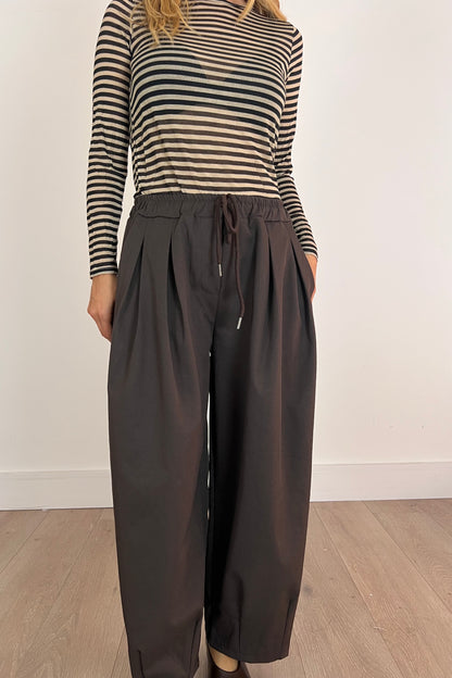 Drawstring Barrel Trousers