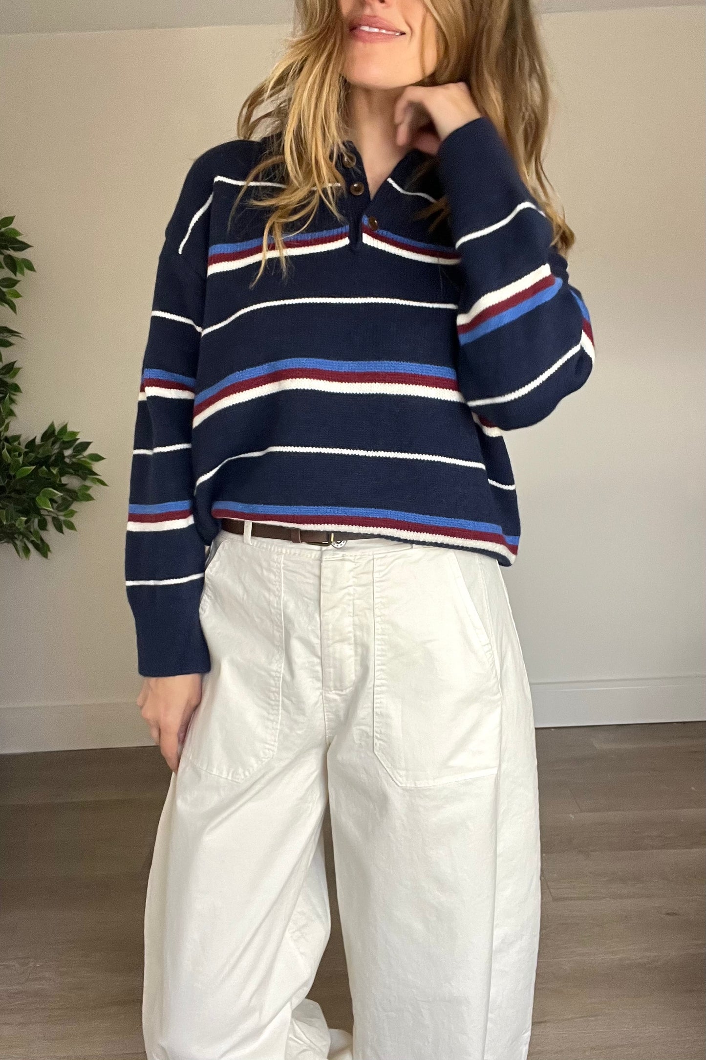 Navy Rugby Style Jumper