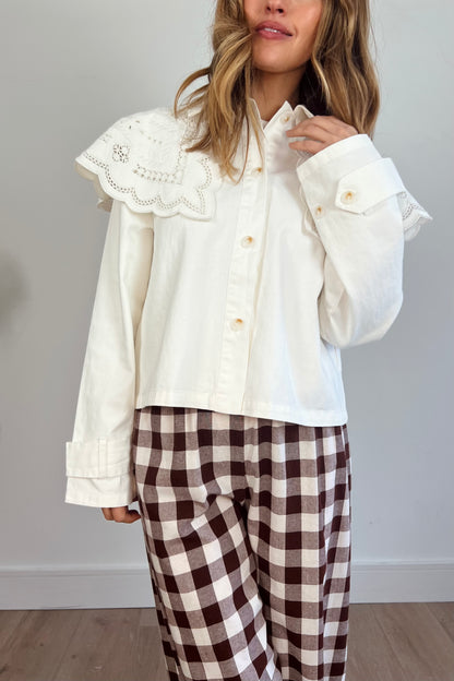 Oversized Collar Detail Jacket
