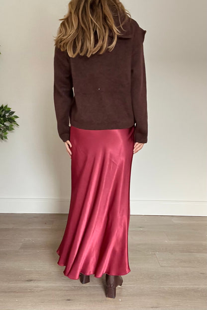 Satin Maxi Skirt