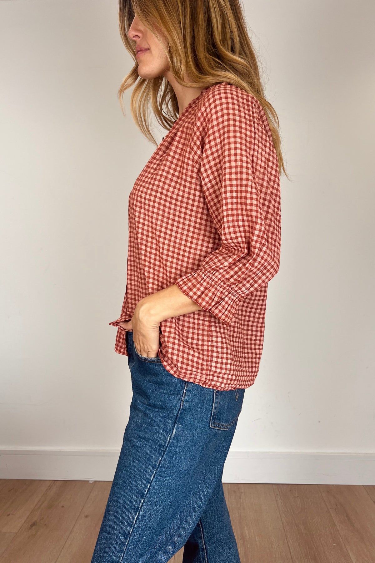 Gingham Blouse