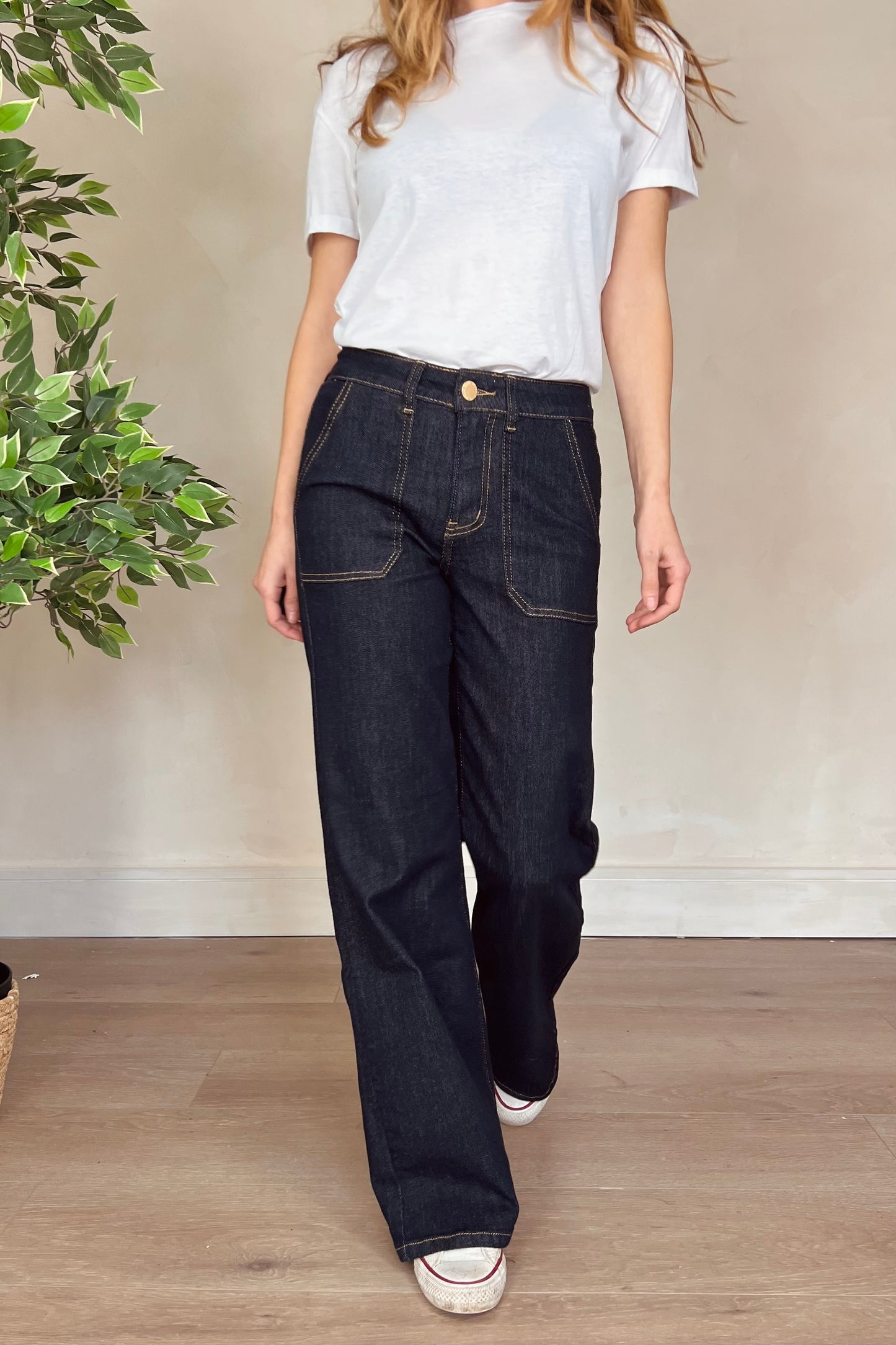 Ultra Dark Wide Leg Toxik Jeans