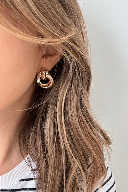 Gold Knot Earrings