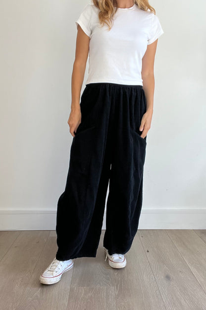 Needle Cord Barrel Leg Trousers