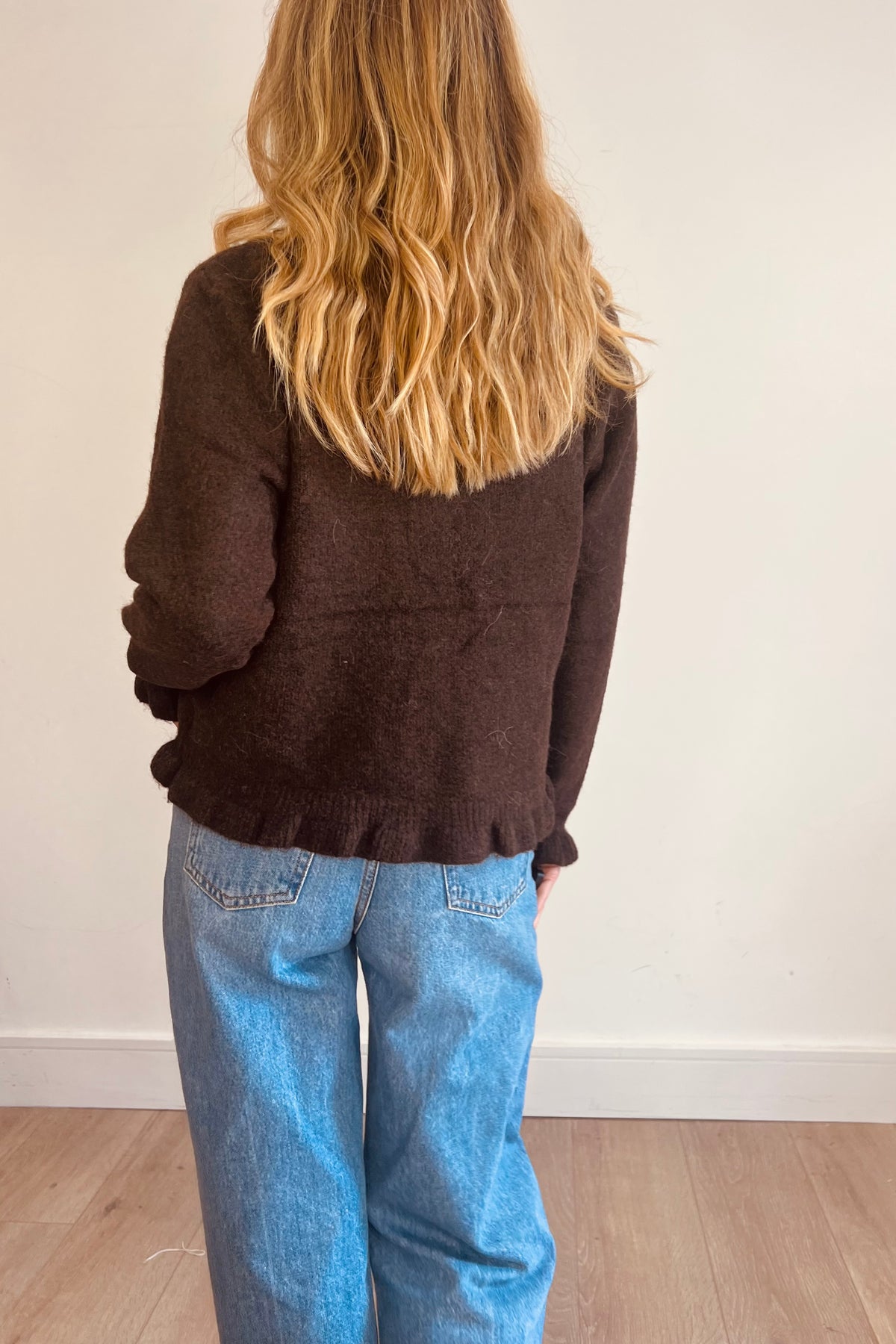 Soft Texture Wavy Edge Cardigan