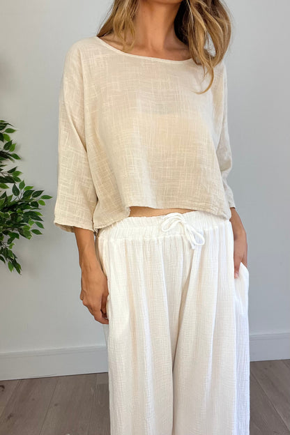 Lightweight Boxy Crop Tee