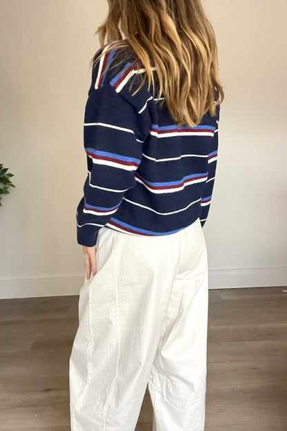 Navy Rugby Style Jumper