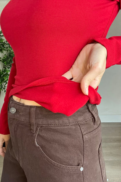 Fleece Lined Basic Top