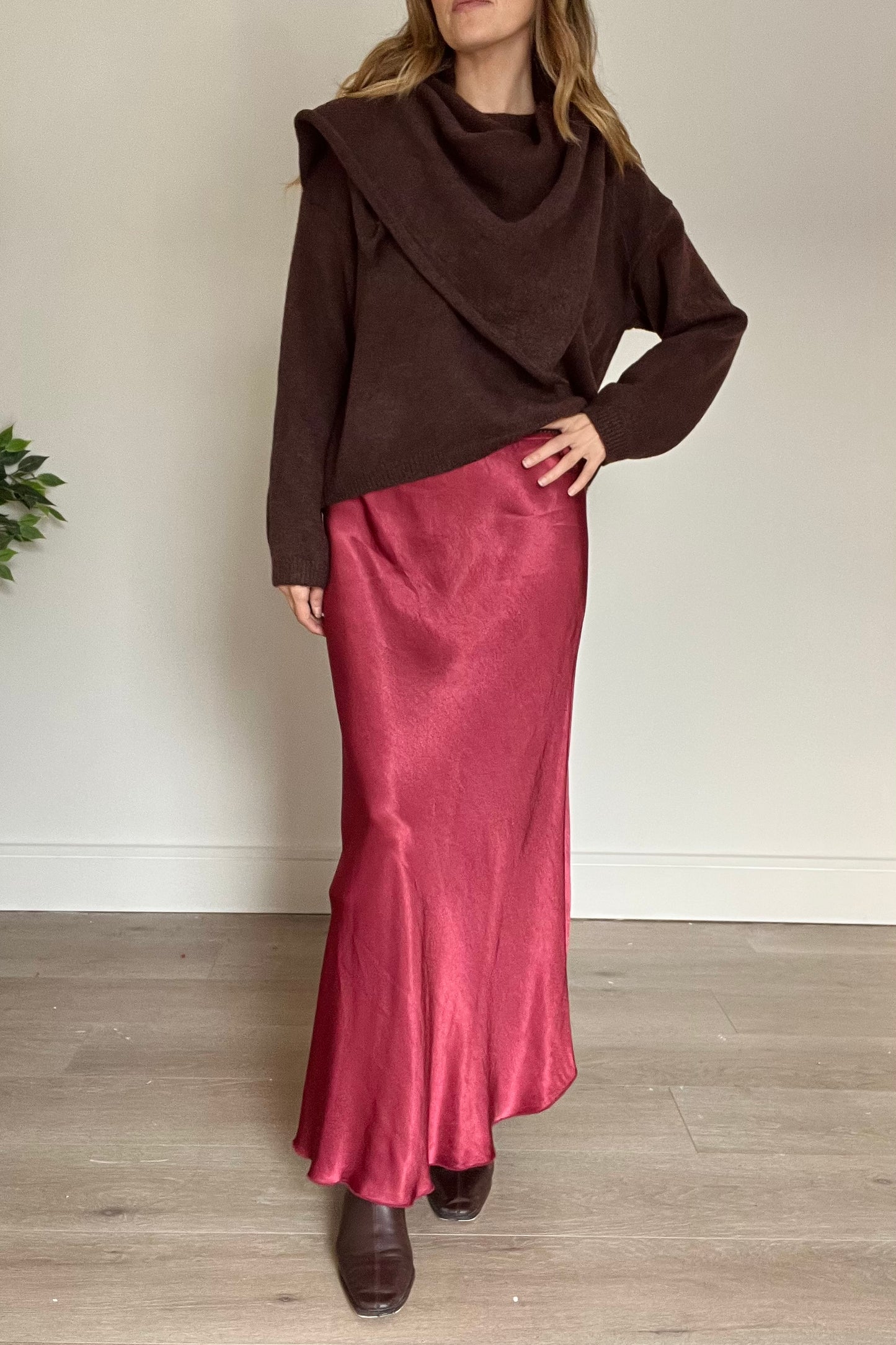 Satin Maxi Skirt
