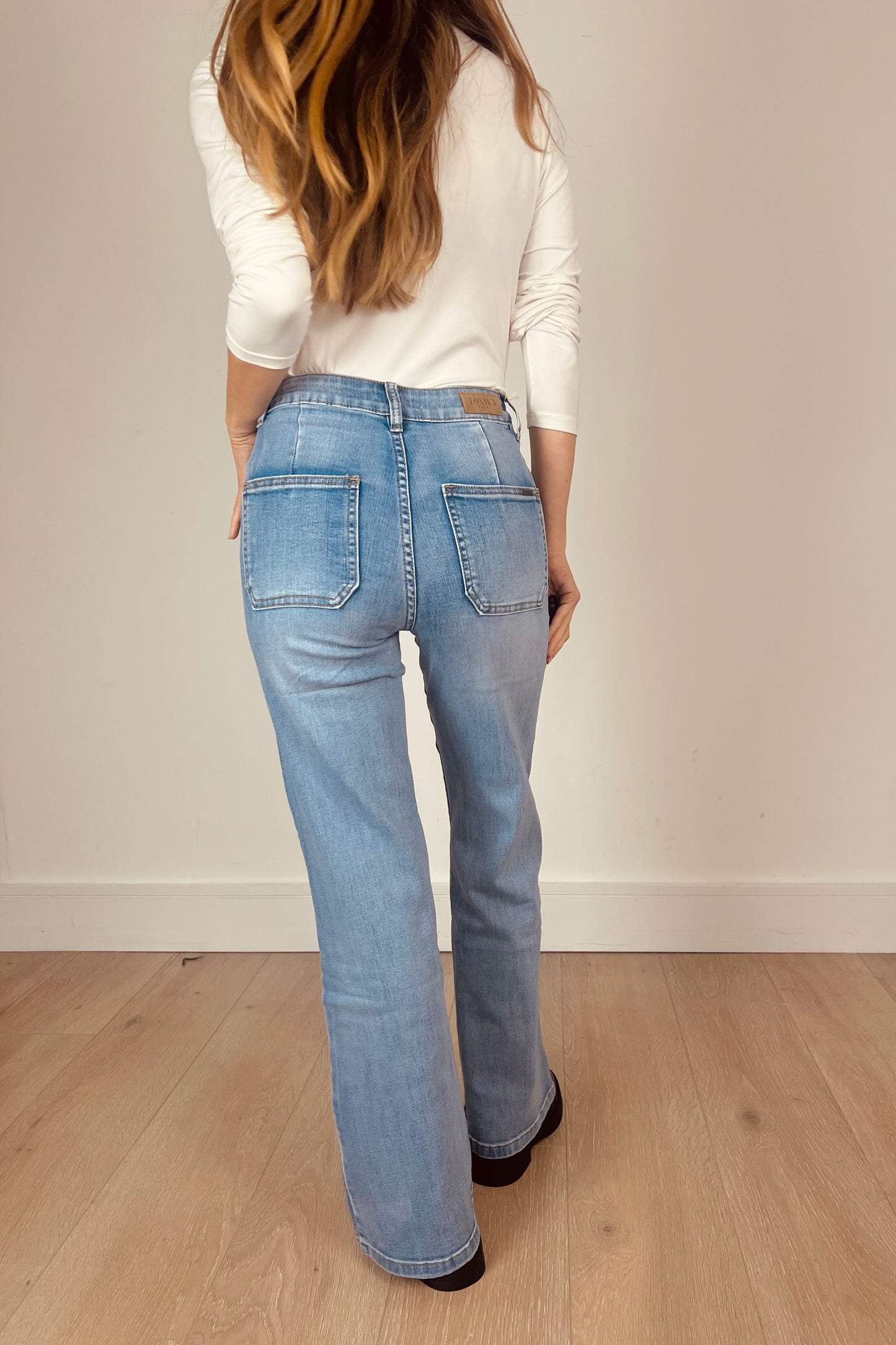 The Wide Leg Toxik Jeans in Light Blue